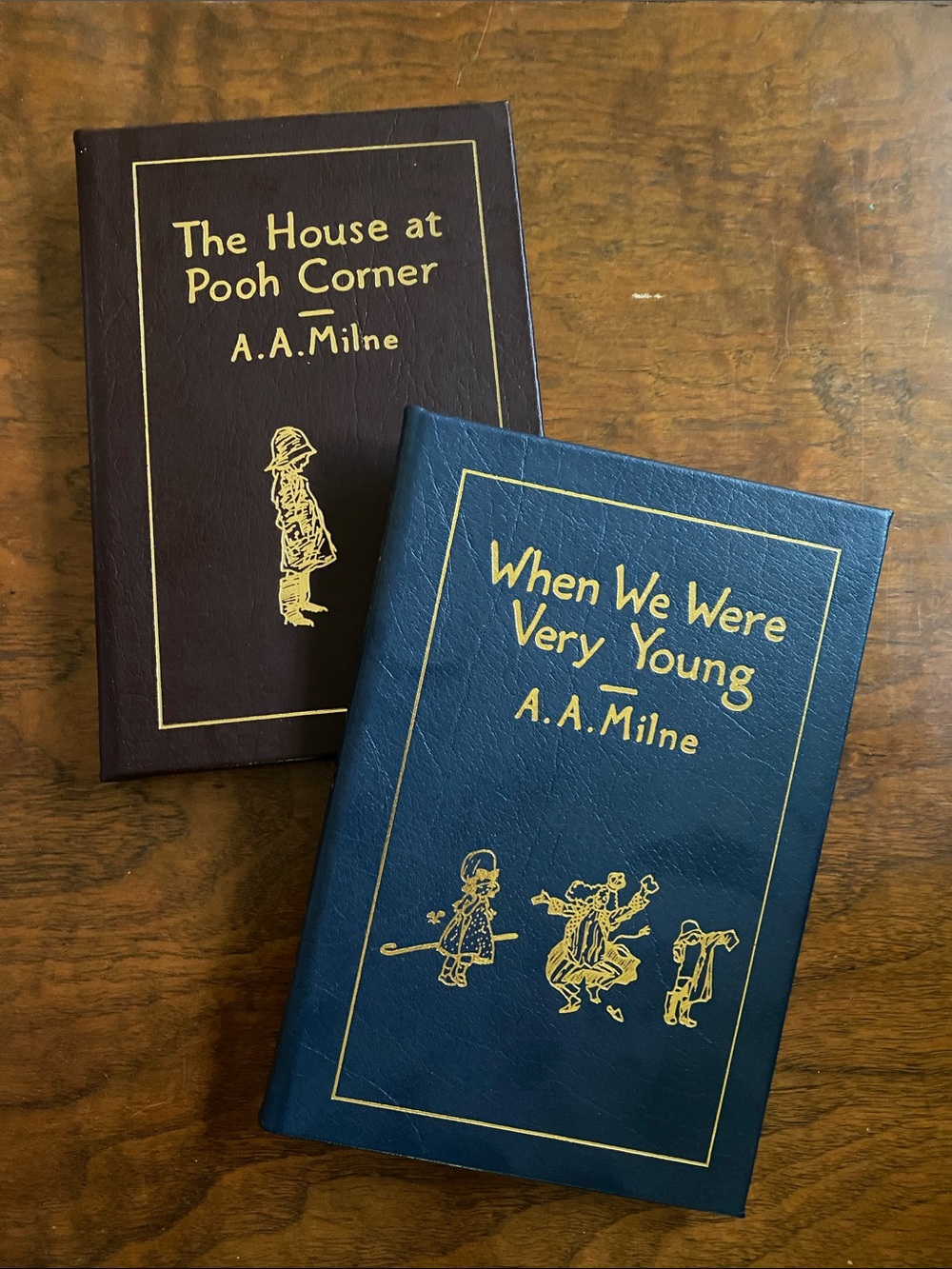 Leatherbound Winnie the Pooh books set of 2 Easton Press 1985 collectors edition